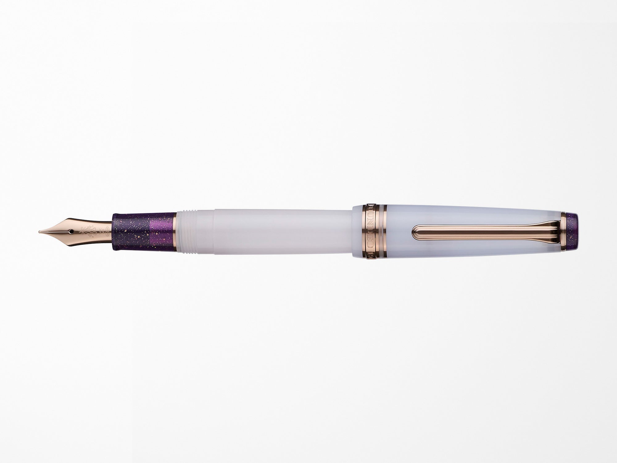 Sailor Pro Gear Slim Fountain Pen - Premium Dried Flowers & Lavender Design - Perfect for Journaling, Calligraphy & Gift Giving