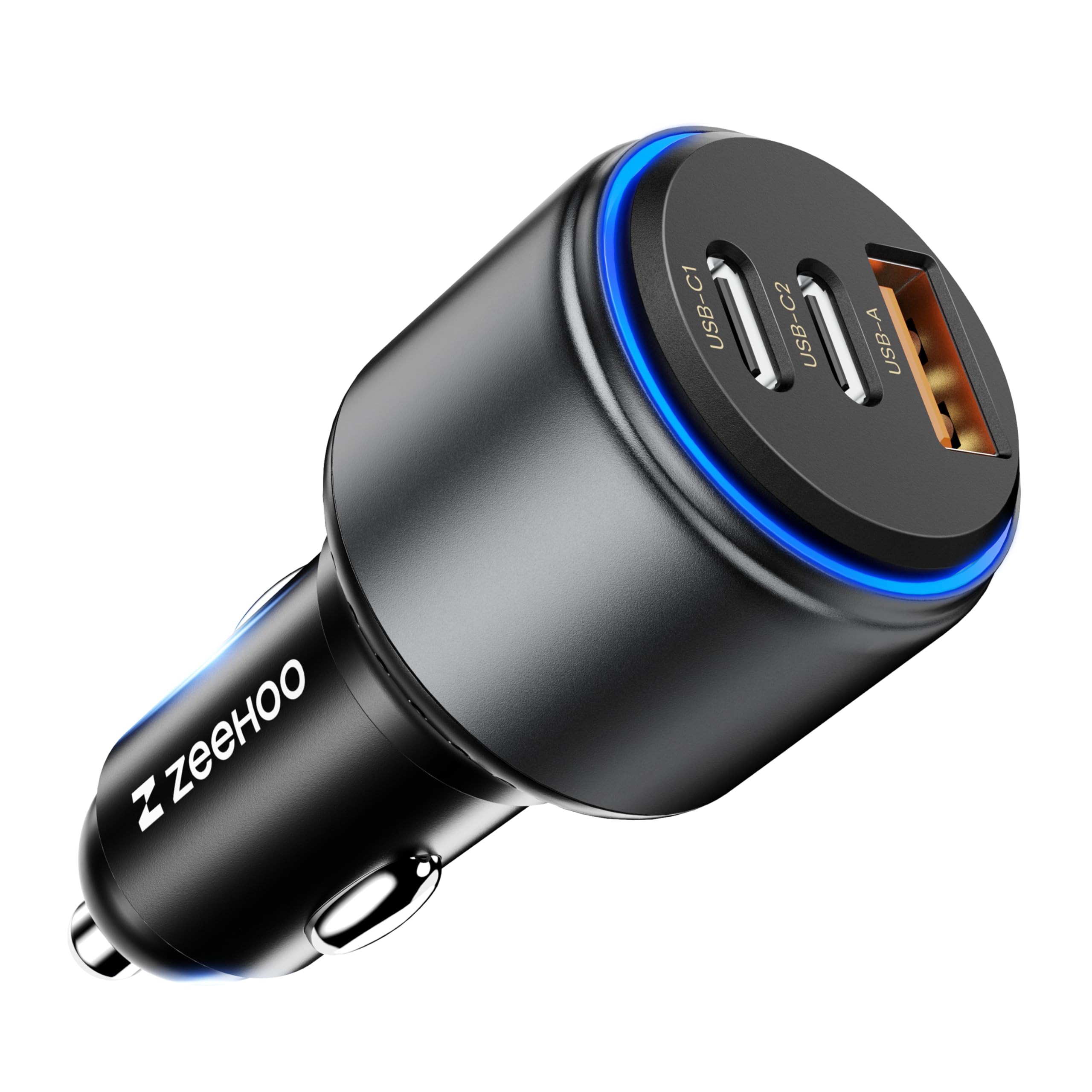 95W USB C Car Charger Fast Charging Adapter - Compatible with iPhone 15 Pro Max/14/13/12 & Samsung Galaxy S23/S22 - Dual Port Cigarette Lighter Charger for Road Trips & Daily Commute