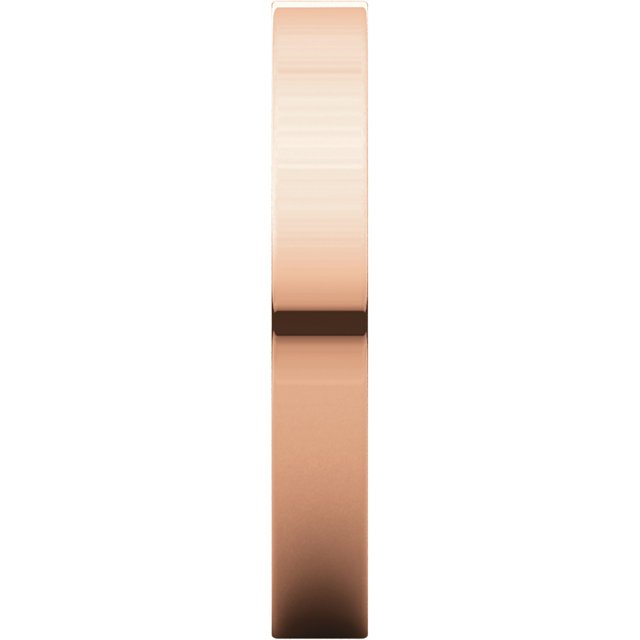 14K Gold 3mm Flat Wedding Band for Women - Elegant & Timeless Bridal Ring for Engagement, Anniversary & Everyday Wear