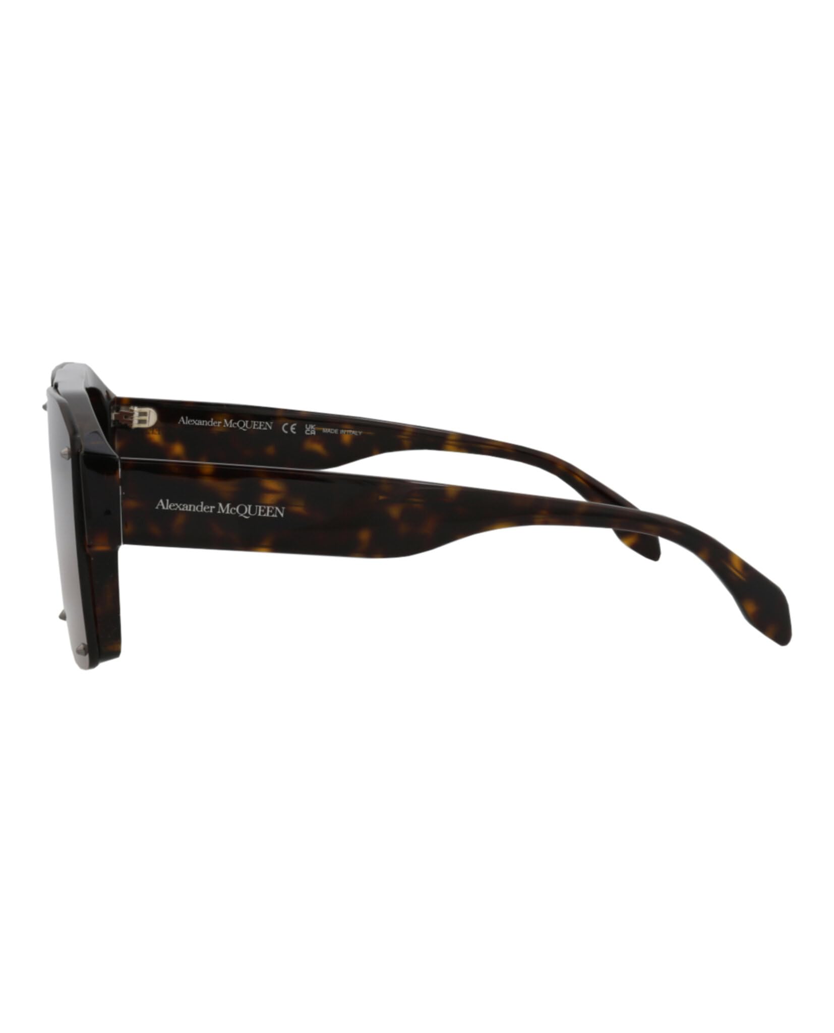Alexander McQueen Square-Frame Acetate Sunglasses for Women & Men - Luxury Designer Shades UV Protection - Perfect for Outdoor, Beach, and Fashion Events