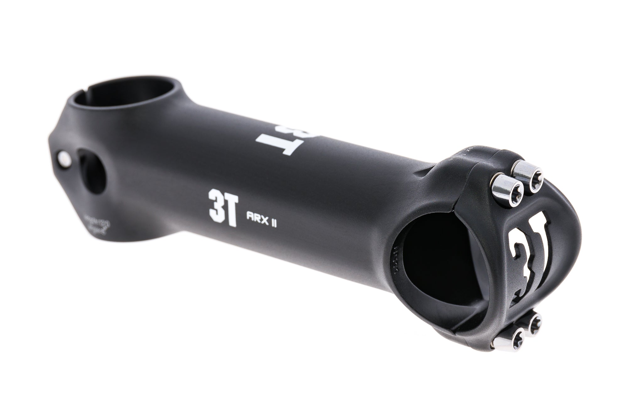3T ARX II Stem 31.8mm 120mm 6 Degree Aluminum Black Bike Handlebar Stem - Lightweight MTB & Road Bicycle Component for Cycling Enthusiasts