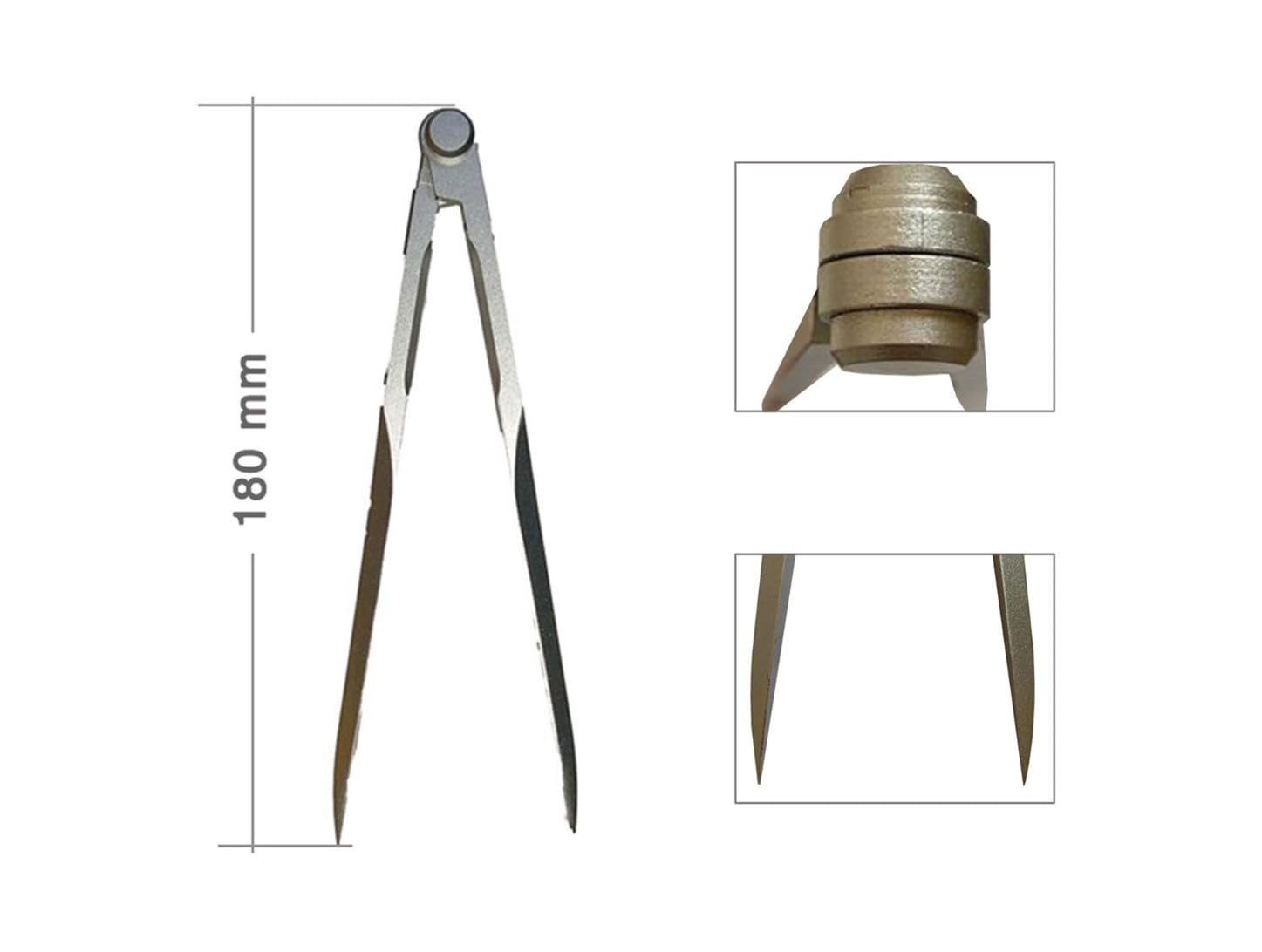 Nautical Dividers and Compass Set - Skipper Charting Kit - Il Frangente STR 27 Marine Navigation Tools for Sailing, Boating, and Yacht Navigation