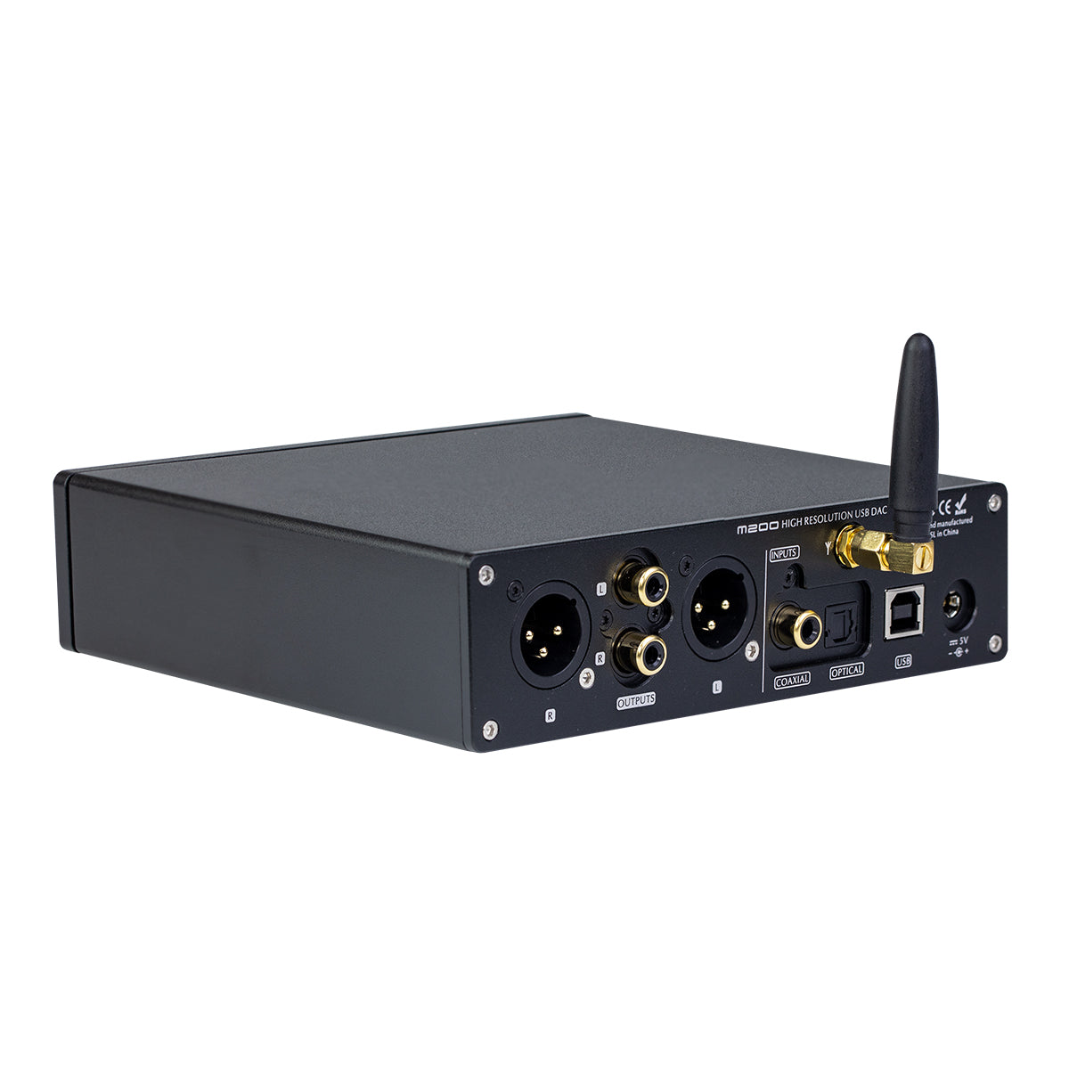 SMSL Audio M200 Bluetooth DAC & Headphone Amplifier - High Resolution Digital-to-Analog Converter for Audiophiles | Perfect for Home Audio, Studio Monitoring & Wireless Music Streaming