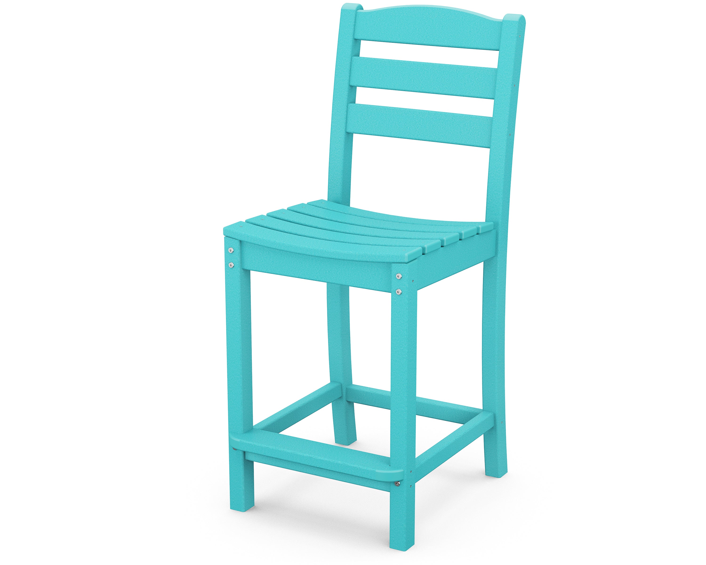 POLYWOOD La Casa Cafe Counter Height Bar Stool - Durable Outdoor/Indoor Dining Chair for Patio, Kitchen, Restaurant & Bar Use