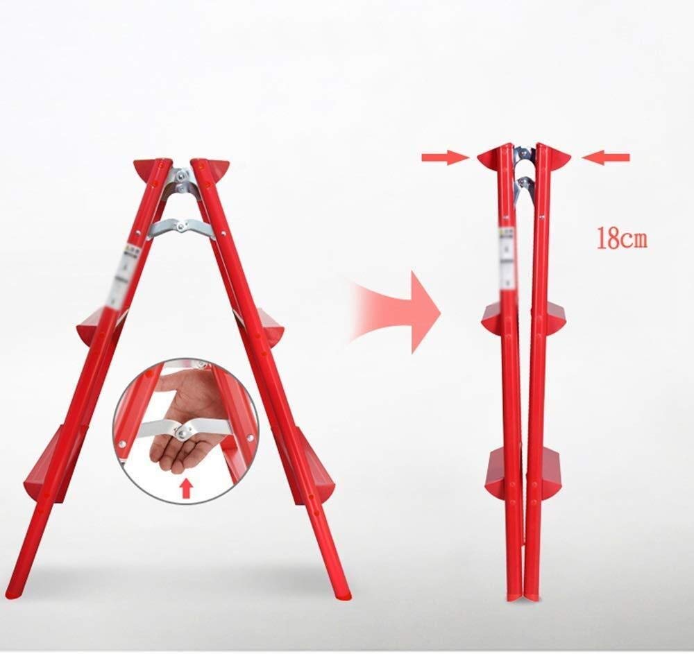 LUDIST Foldable Aluminum Alloy Step Stool for Home, Kitchen, Bedroom - Lightweight Indoor Climbing Stool with Non-Slip Surface - Perfect for Reaching High Shelves, Organizing Cabinets, and Home Decor