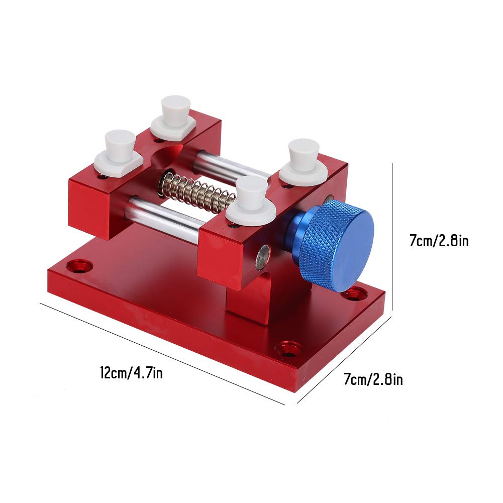 Adjustable Metal Watch Case Holder - 80mm Opening for Watch Repair & Strap Removal - Watchmaker Tool