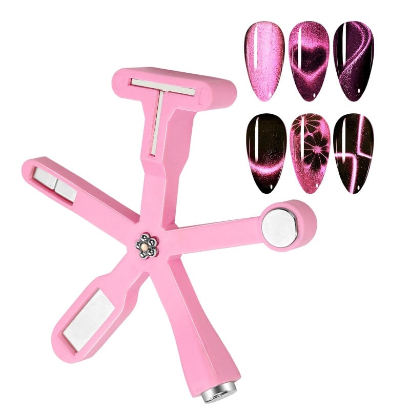6 in 1 Strong Magnetic Pick Up Tool - Pink Color (#02) | Heavy Duty Retrieval Tool for Workshop, Garage & DIY Projects