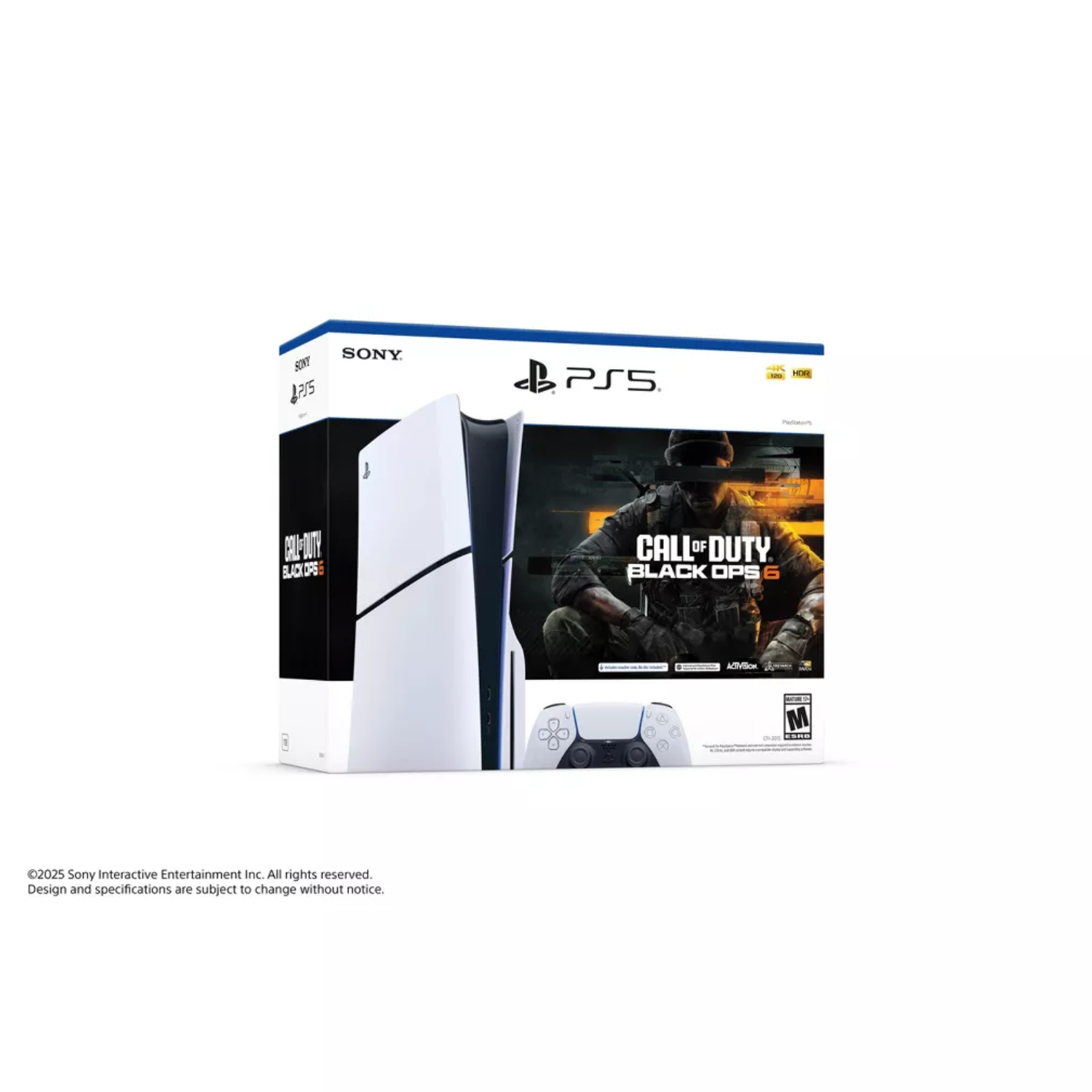 PS5 Slim Console Disc Edition + Call of Duty Black Ops 6 Bundle - Next-Gen Gaming System for Ultimate Home Entertainment & Competitive Play