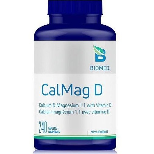 Biomed Calmag D (1:1 Ratio) 240 Capsules - Calcium Magnesium Supplement for Bone Health & Muscle Support - Perfect for Daily Wellness Routine & Active Lifestyle