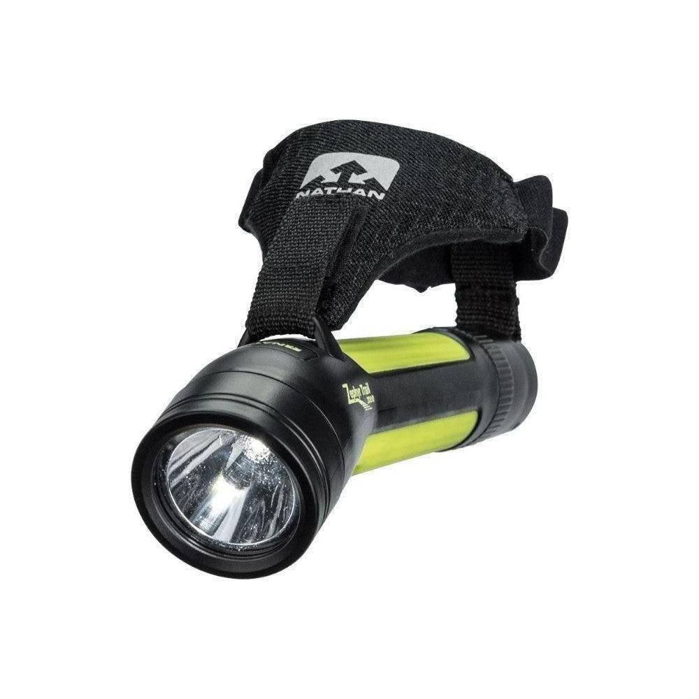 Nathan Zephyr Fire 200R - High Performance Trail Hand Torch for Hiking, Camping & Outdoor Adventures - Waterproof & Windproof Survival Flashlight for Emergency Use