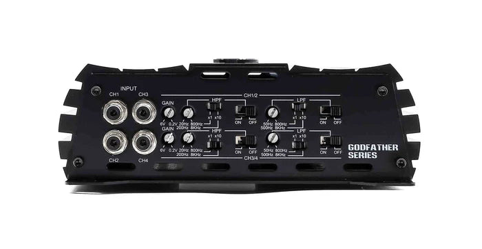 American Bass Godfather 200.4D 4 Channel Car Amplifier - High Power Audio System for Trucks, SUVs & Custom Car Stereo Upgrades