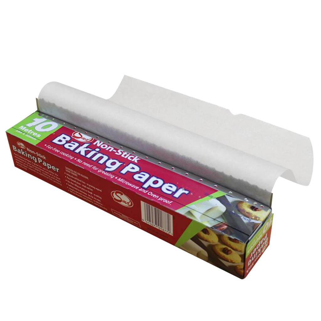 Non-Stick Parchment Paper Sheets for Baking, Oven, BBQ - 10 Meter Roll - Perfect for Cookies, Cakes, Roasting & Grilling - Oil-Resistant Baking Paper for Home & Commercial Use