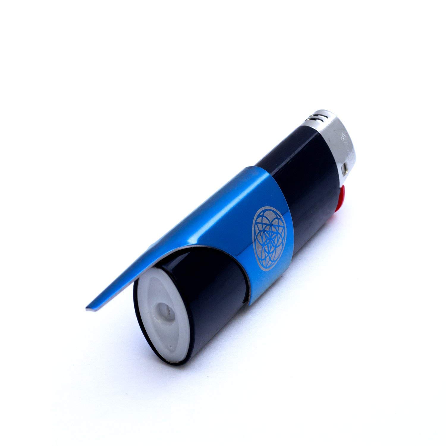 **Kasher’s Sacred Geometry Multi-Use Lighter Tool with Lighter - Box Cutter, Package Opener, Cleaning Tool, Self-Defense & Outdoor Gear for Camping, Fishing, Hiking (Blue)**    *Perfect for Outdoor Adventures, Survival Kits & Everyday Utility*