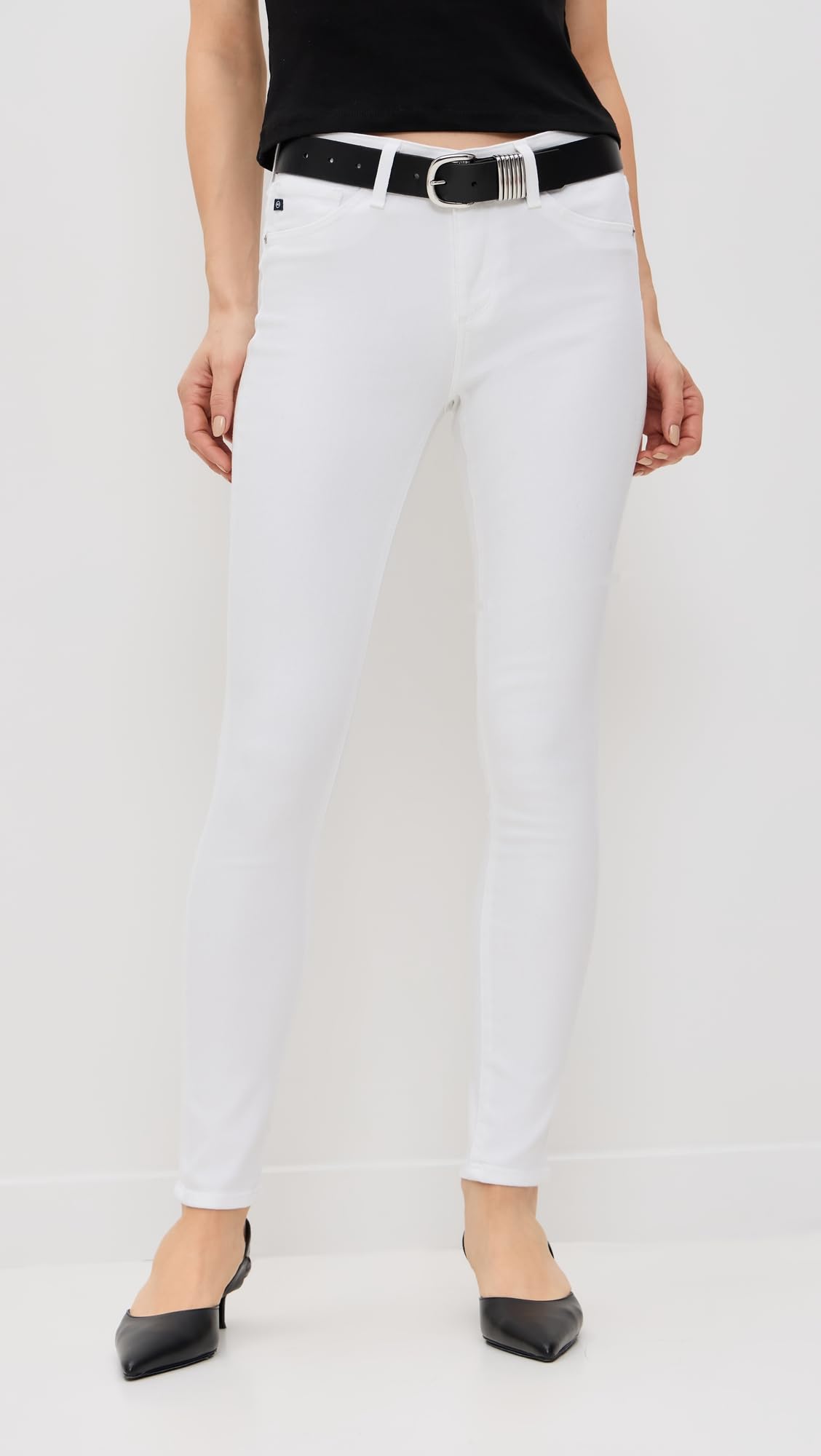 AG Adriano Goldschmied Women's High Waist Stretch Skinny Ankle Jeans - Comfortable & Stylish for Work, Travel and Everyday Wear