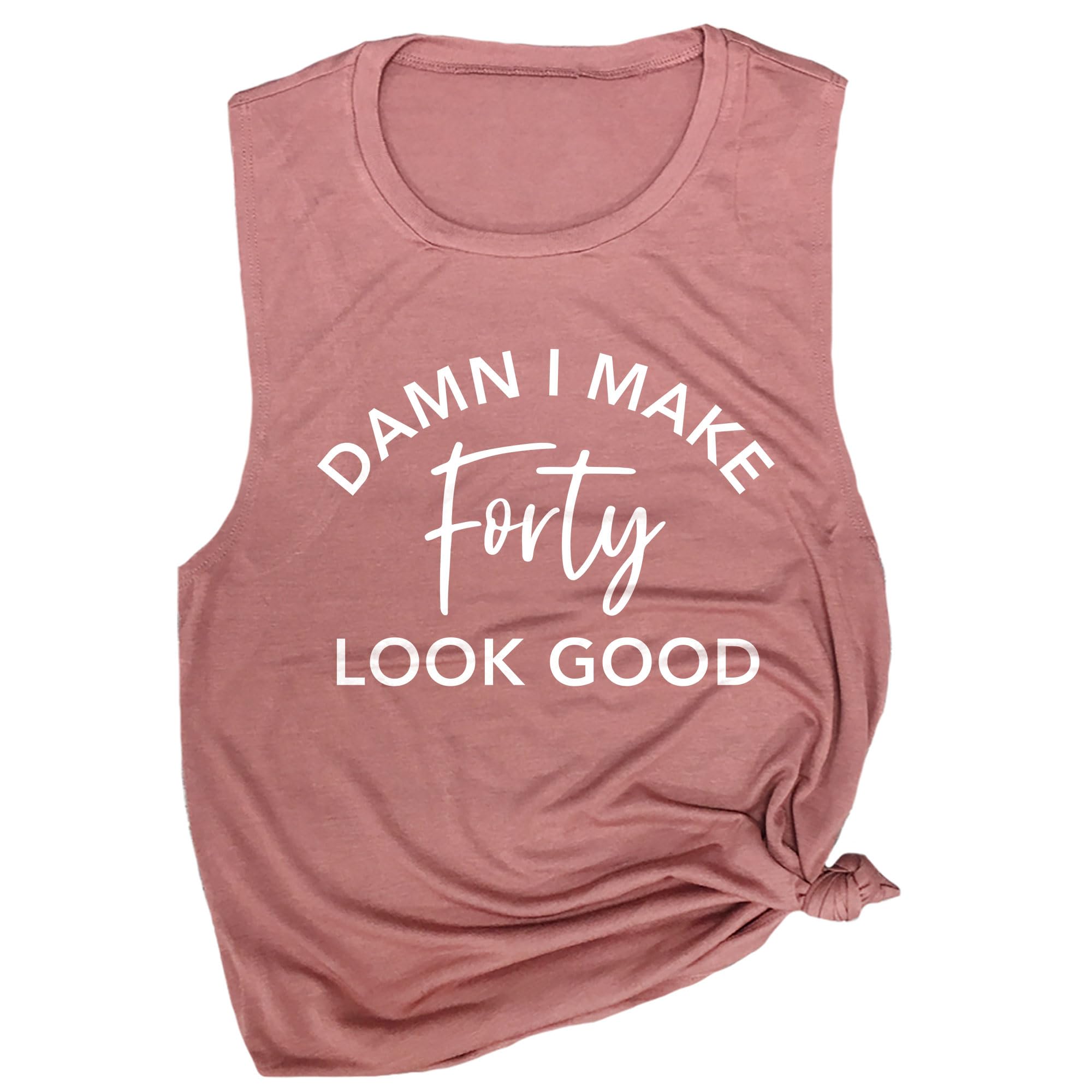 Funny 40th Birthday Workout Tank Top - Gym & Yoga Muscle Tee for Active Wear