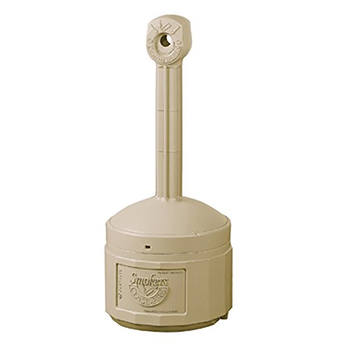 Smokers Cease-Fire Cigarette Butt Receptacle (Beige) - Outdoor Ashtray for Patio, Garden & Public Spaces | Eco-Friendly Smoking Accessory