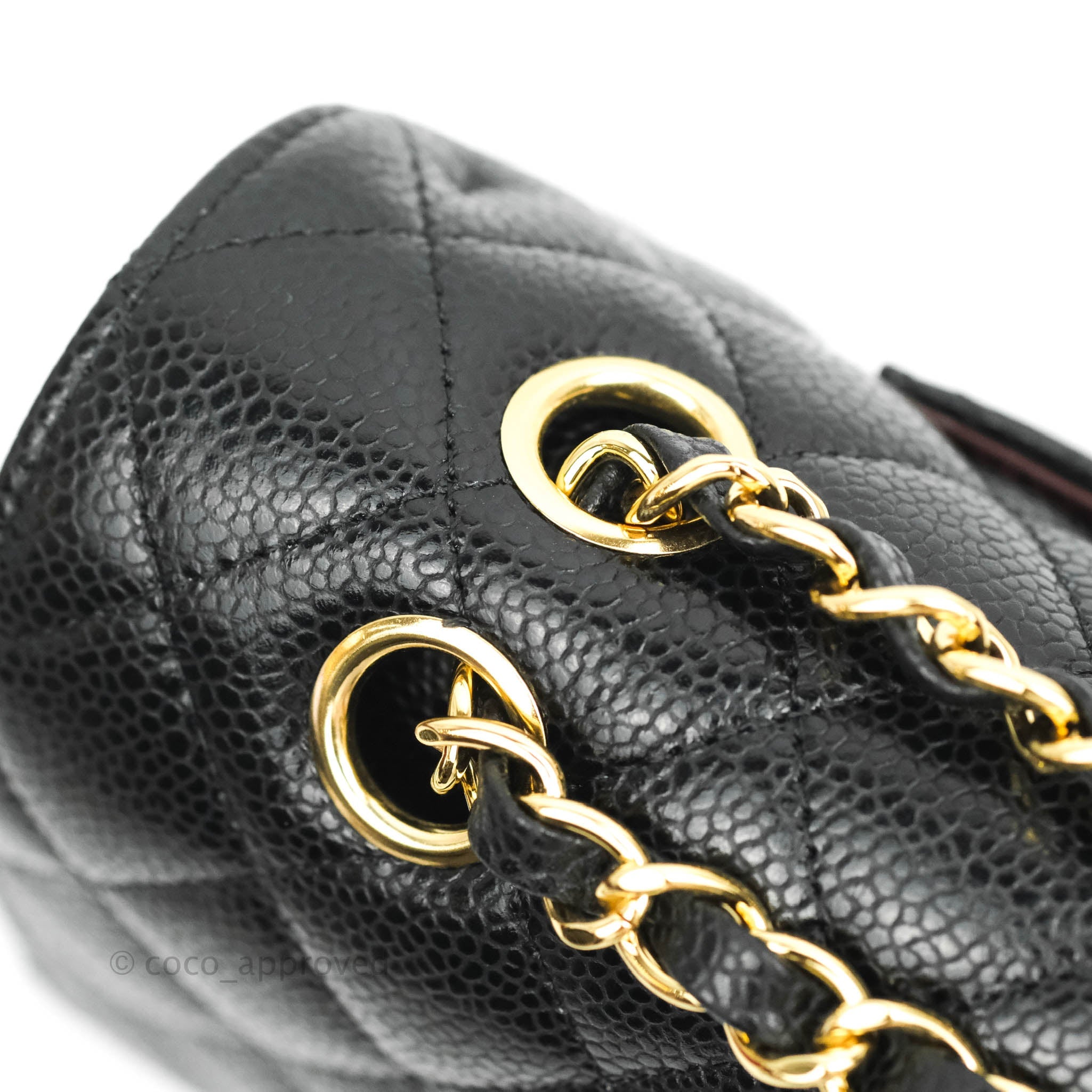 Chanel Classic Medium Double Flap Bag - Black Caviar Leather with Gold Hardware | Luxury Handbag for Women, Perfect for Work, Evening & Special Occasions
