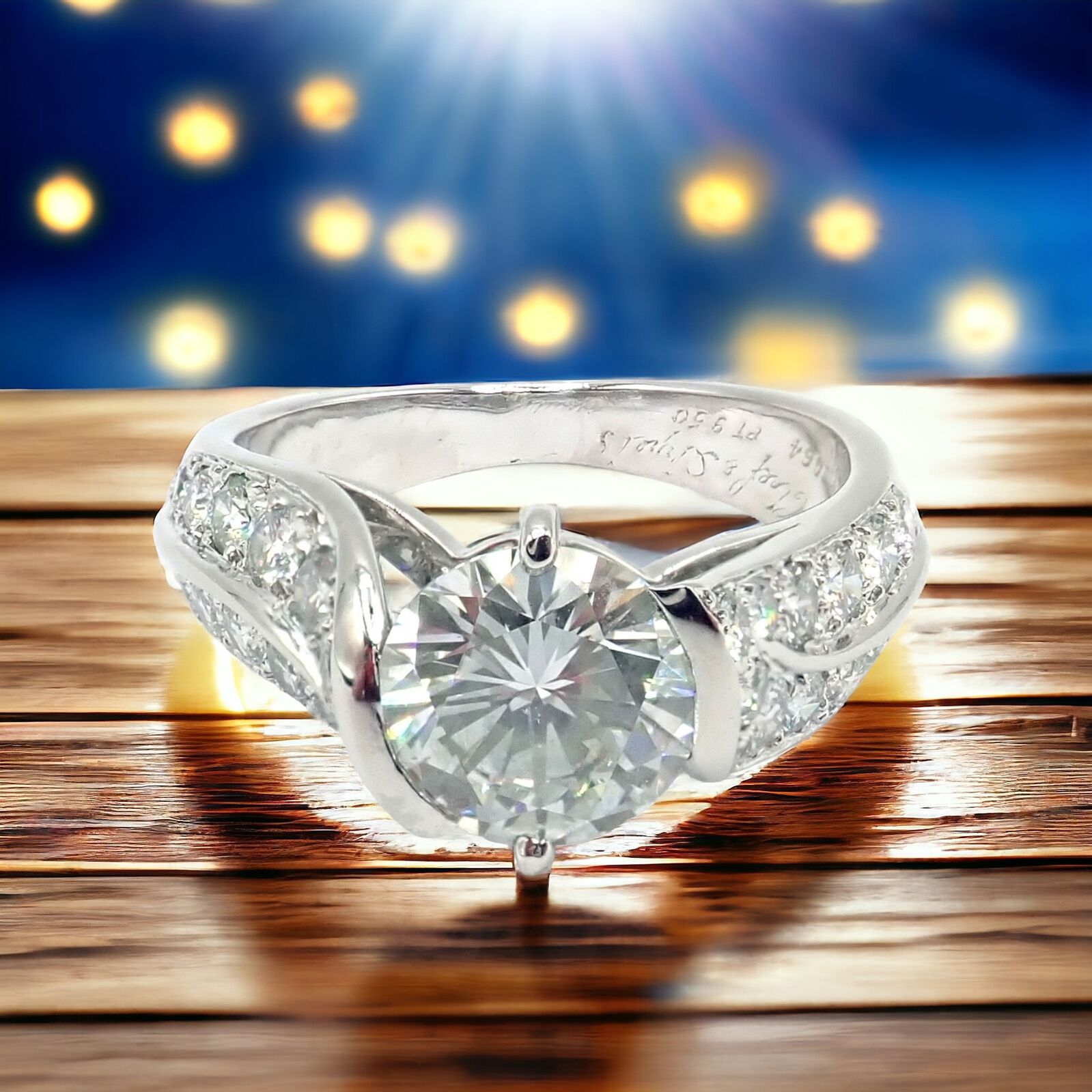 Authentic Van Cleef & Arpels Platinum 1.88ct VVS1 E Diamond Engagement Ring with GIA Certificate - Perfect for Proposals, Anniversaries & Special Occasions