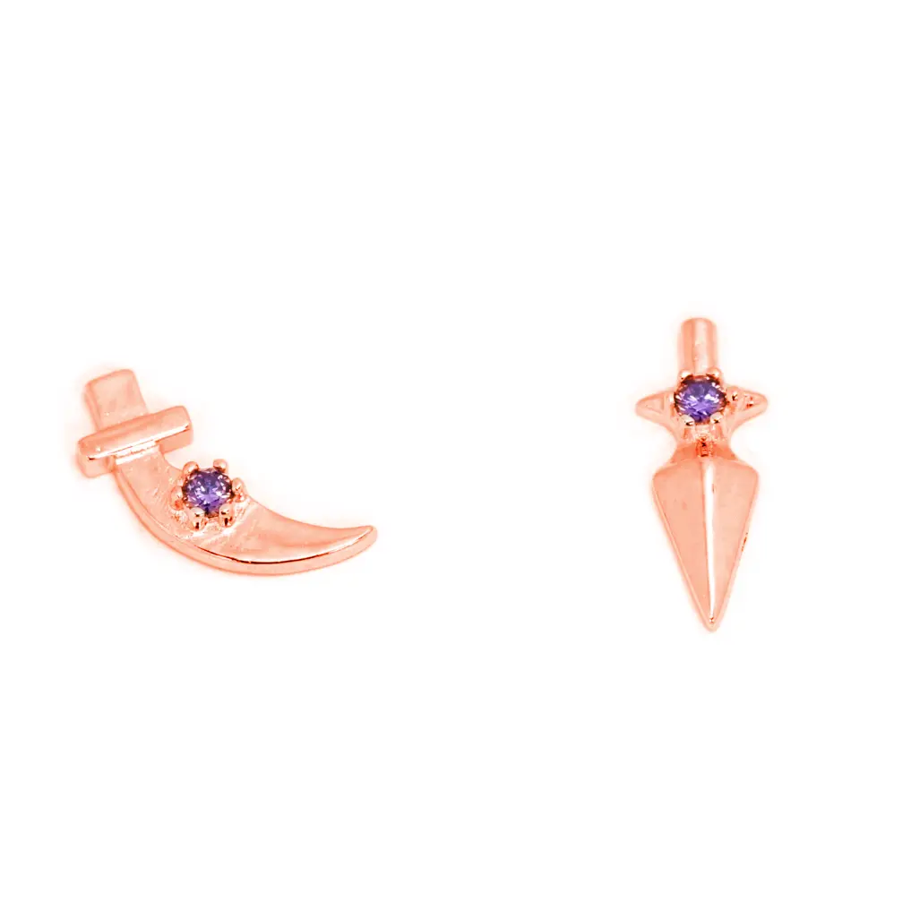Elegant Rouge Stud Earrings for Women - Hypoallergenic Stainless Steel Earrings for Sensitive Ears | Perfect for Parties, Weddings & Everyday Wear