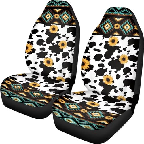 Sunflower Tribal Cow Print