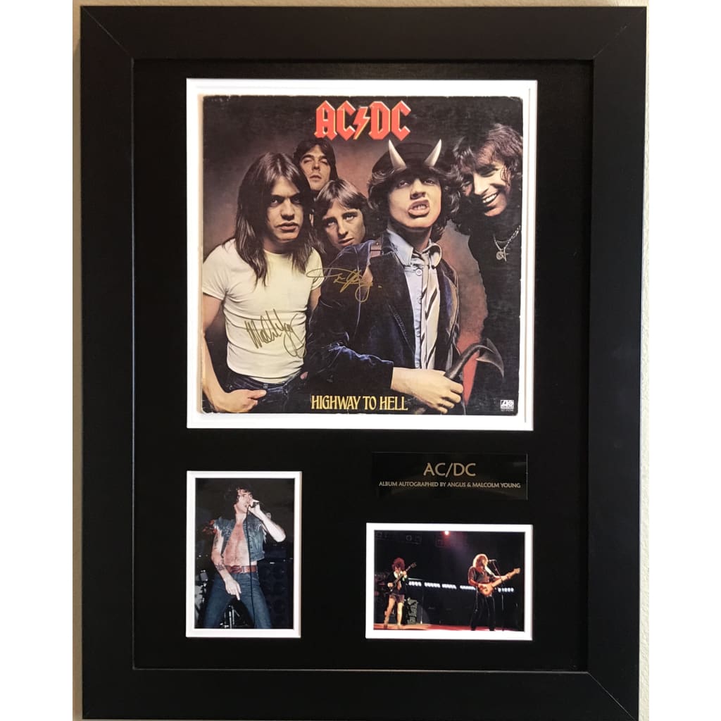 Authentic Signed AC/DC Album by Angus & Malcolm Young with JSA Certificate - Perfect for Rock Collectors & Music Memorabilia Displays
