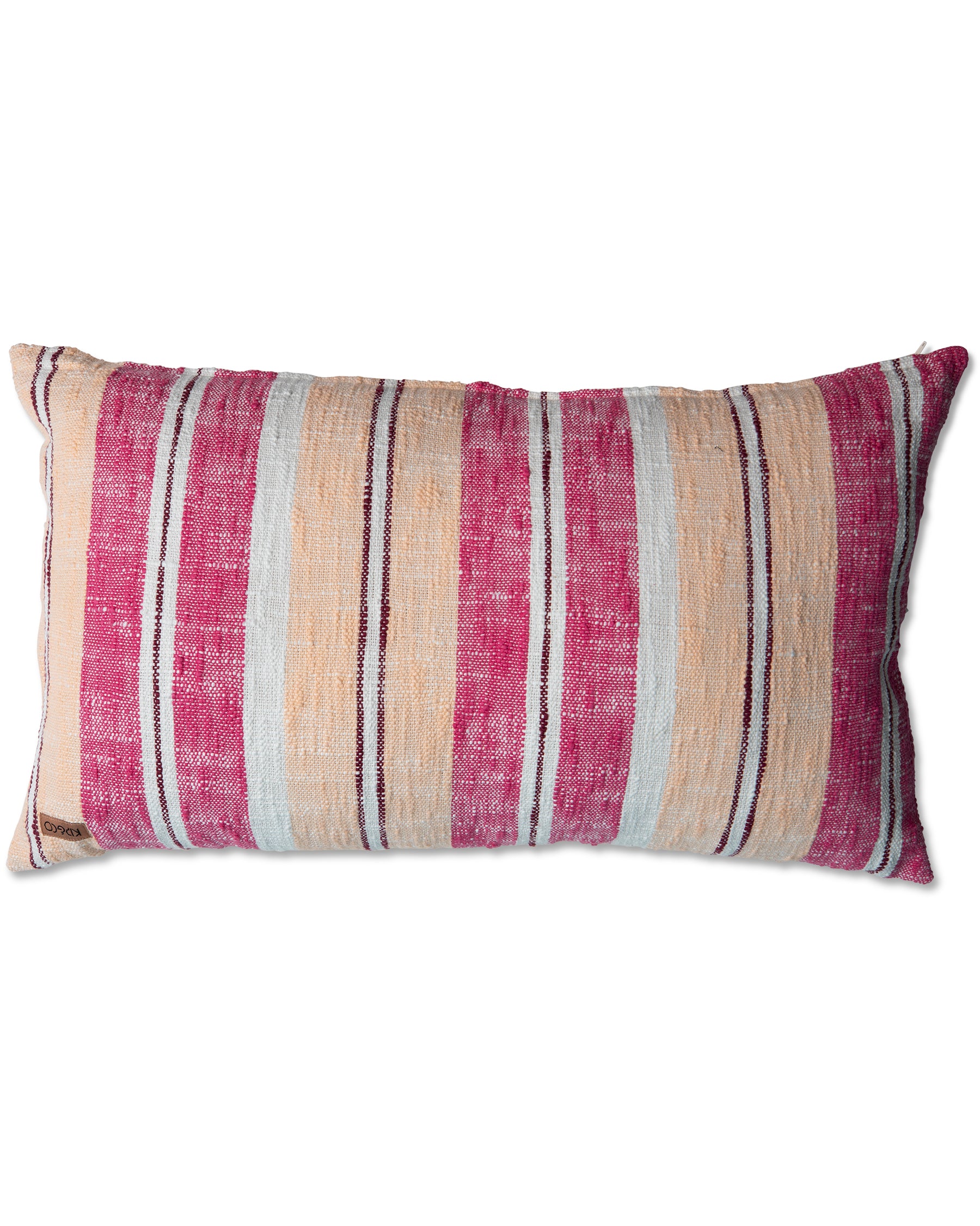 Apricot Sherbet Woven Throw Pillow Cover - Soft Bohemian Home Decor for Living Room, Bedroom, or Outdoor Patio