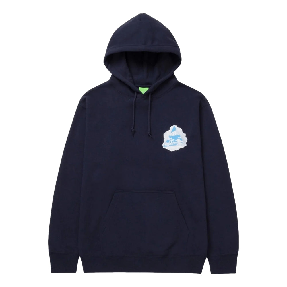 HUF Tear You A New One P/O Hoodie Navy - Streetwear Hooded Sweatshirt for Urban Fashion & Skate Style