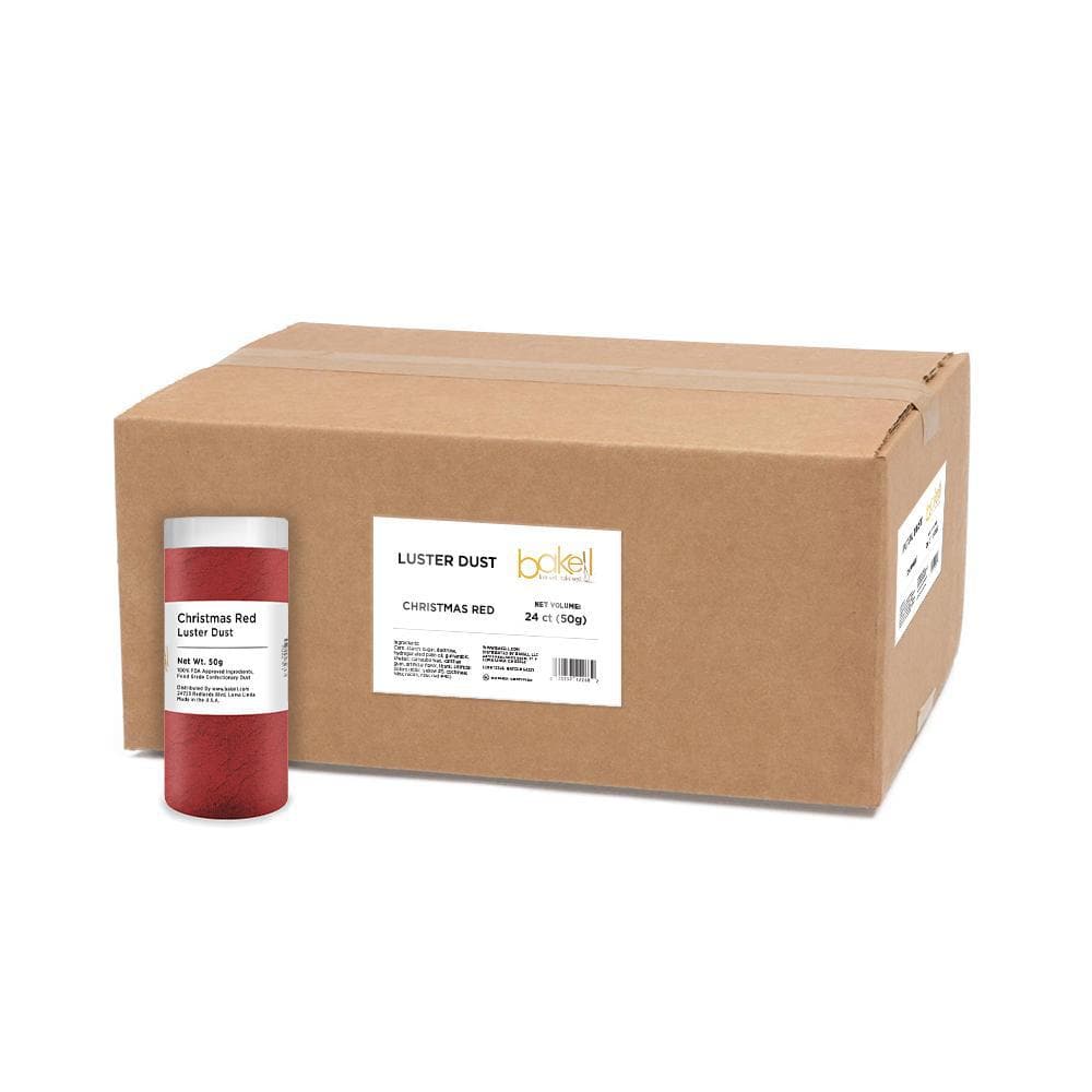 Premium Christmas Red Luster Dust for Baking & Cake Decorating - Edible Food Grade Glitter Powder - Perfect for Holiday Cookies, Cupcakes & Gingerbread Houses