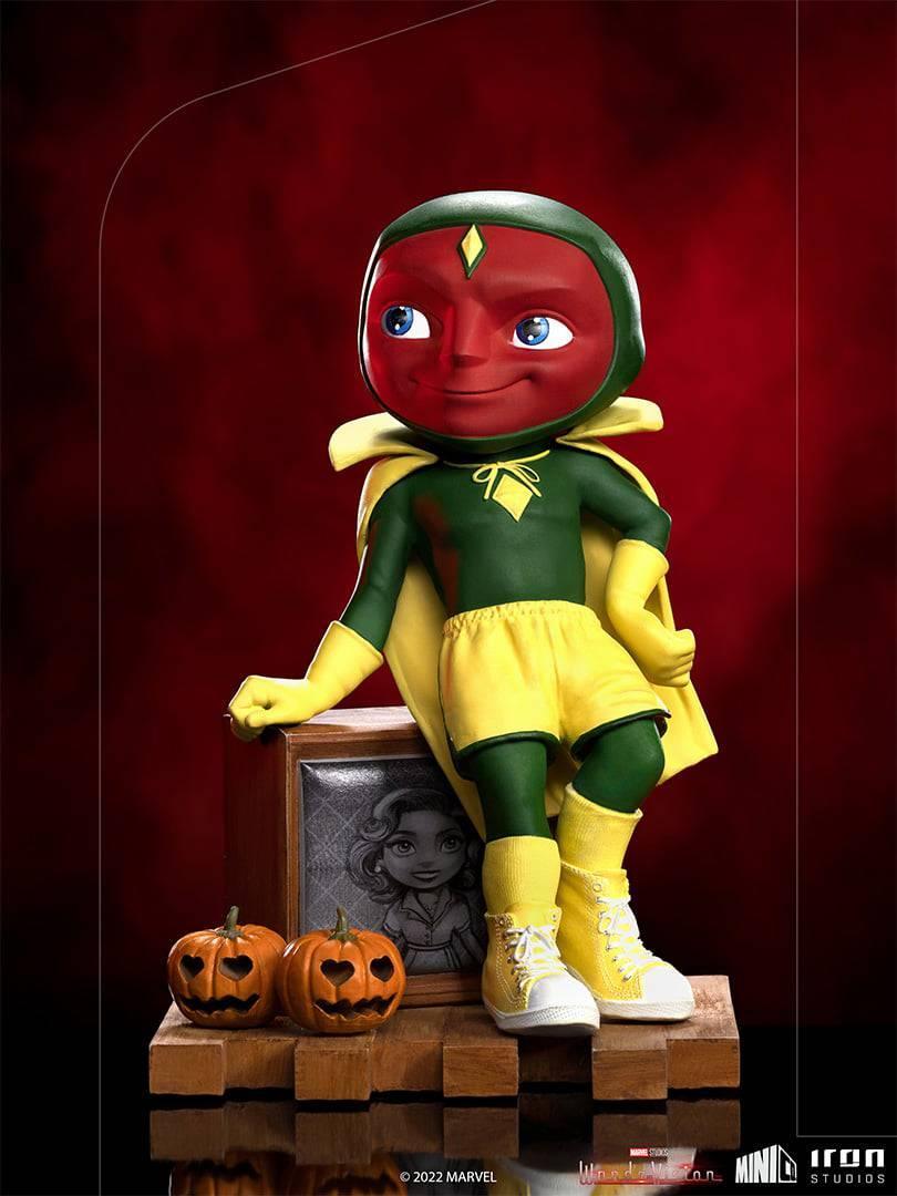Iron Studios WandaVision Vision Halloween Version MiniCo Figure - Collectible Marvel Action Figure for Display & Gifts