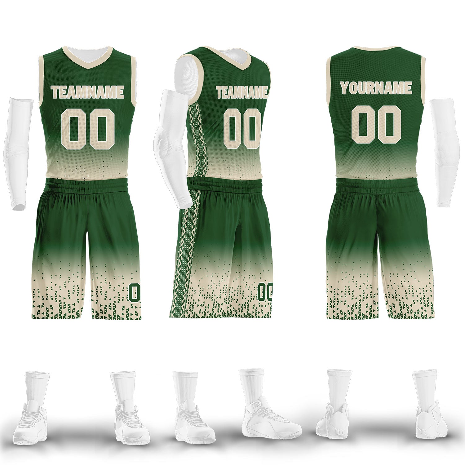 Custom Green Yellow Fade Basketball Jersey - Breathable Sports Uniform for Men & Women - Perfect for Games, Training, and Team Events (Style: BBJ01 D020102 Size 7)