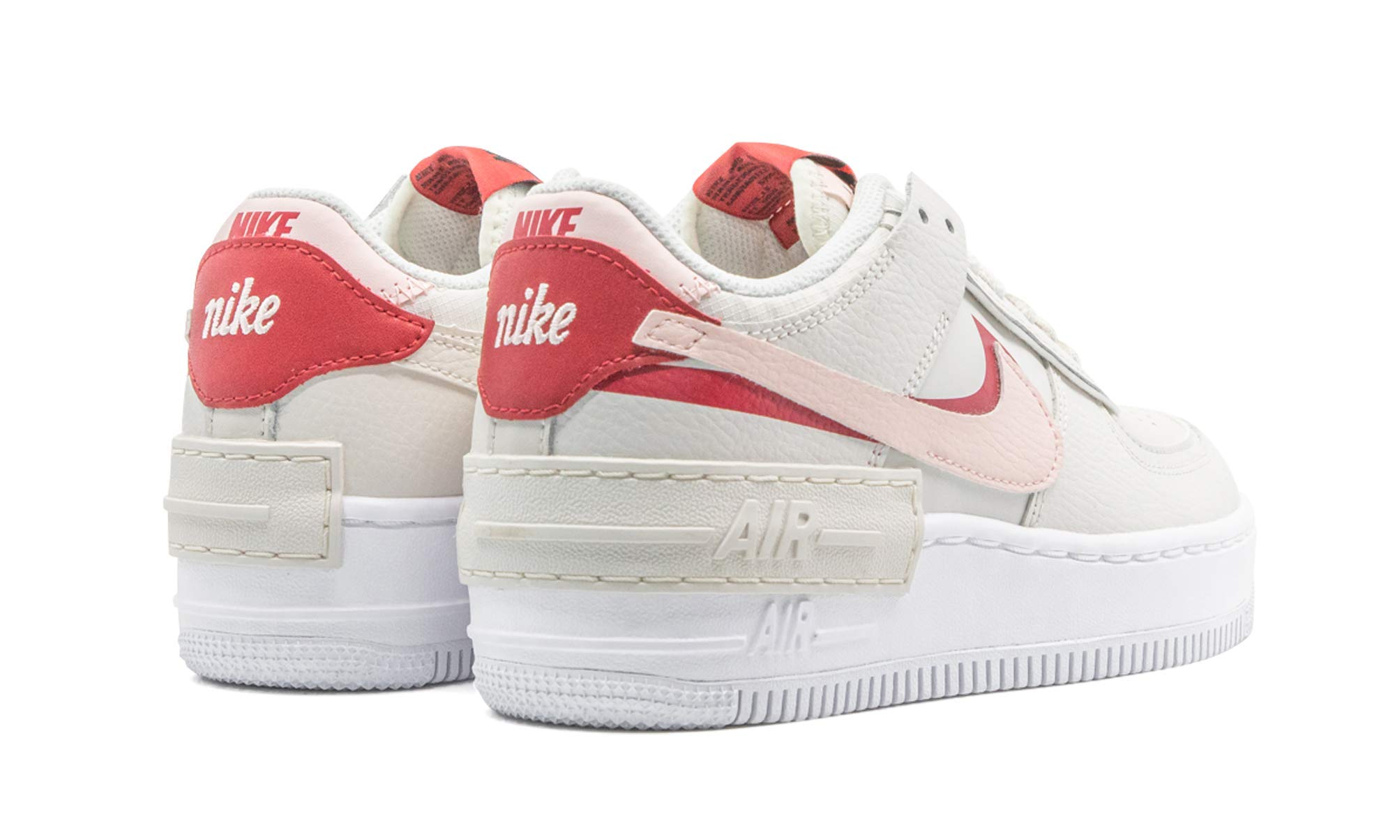 Nike Women's Air Force 1 Shadow Phantom/Echo Pink-Gym Red Sneakers Size 6W - Stylish Gym & Casual Wear for Women