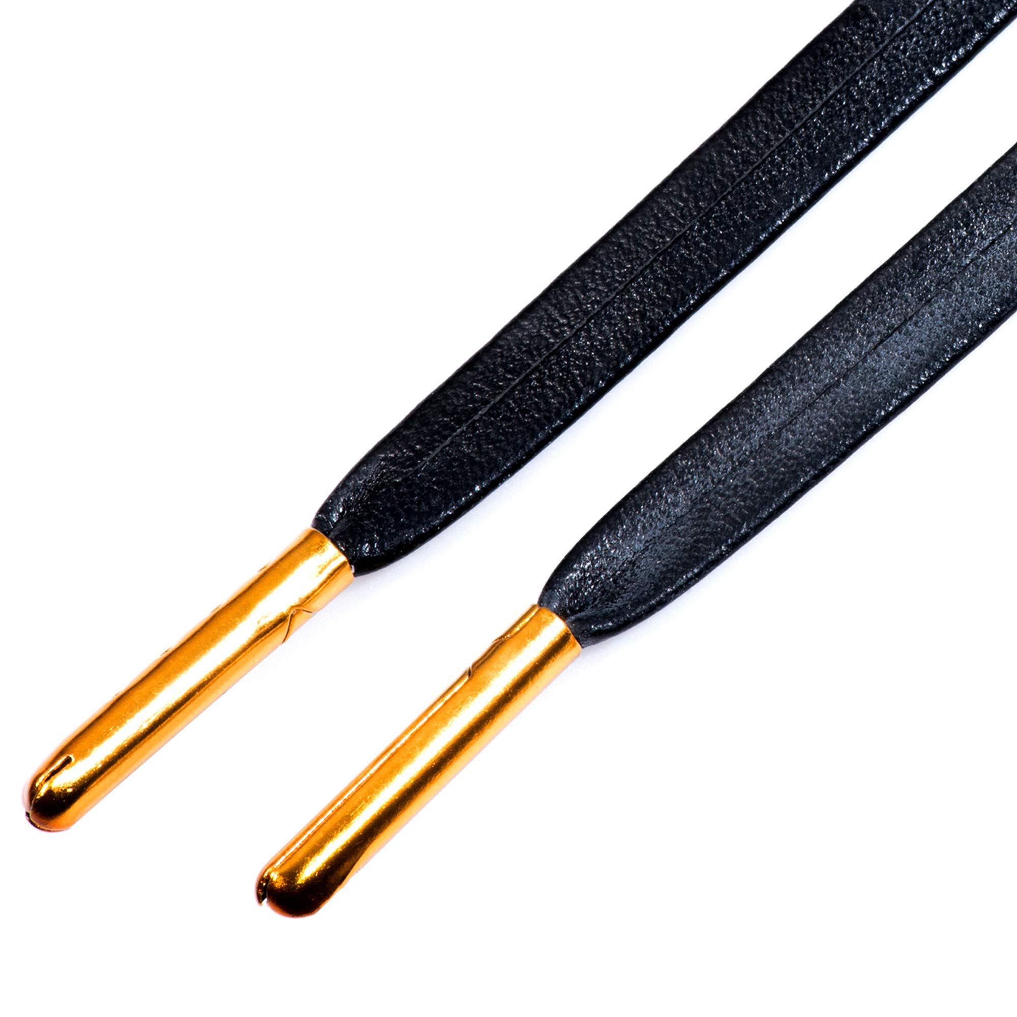 LitLaces - Premium Synthetic Leather & Sheepskin Shoelaces for Boots & Sneakers - Fashionable Colored Aglets - Perfect for Hiking, Work Boots & Casual Wear