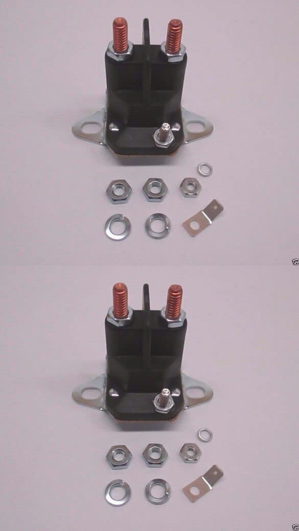 2 Pack Solenoid Valve Replacement for Murray 7701100MA, Snapper 7075691YP, Toro 111674 & 532146154 - Compatible with Lawn Mowers, Tractors & Outdoor Power Equipment