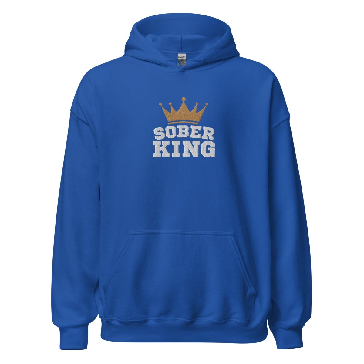 Sober King Embroidered Unisex Hoodie - Comfortable Pullover Sweatshirt for Men & Women - Perfect for Casual Wear, Street Style & Winter Outfits