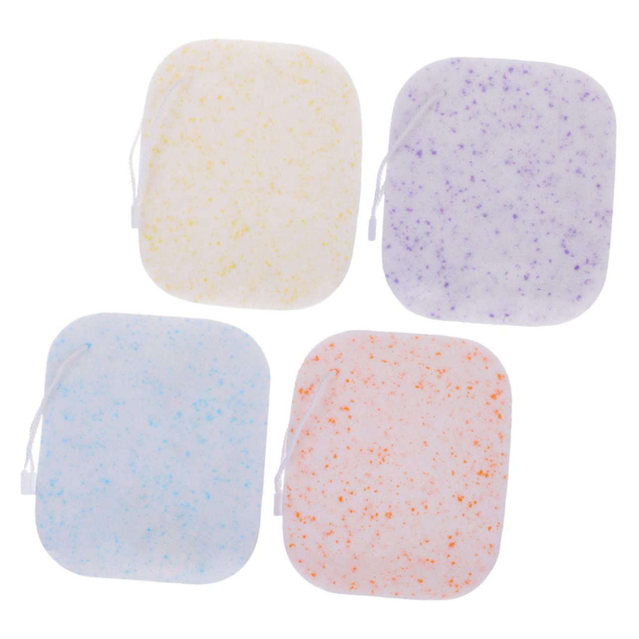 FRCOLOR 4-Pack Facial Cleansing Sponges for Estheticians - Soft Reusable Face Wash Sponges for Deep Cleaning, Makeup Removal & Skincare - Perfect for Spa, Salon & Home Use