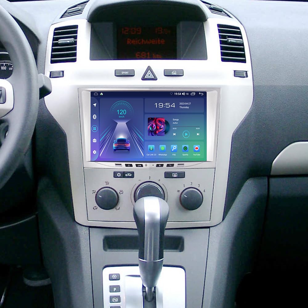 ACAVICA Android 13 Car Stereo for Opel Vauxhall Corsa C D H Vectra Astra Zafira Meriva Vivaro Twintop Signum - 2+32GB Bluetooth GPS Navigation Touchscreen Radio Head Unit with Wireless CarPlay & Android Auto - Perfect for Commuting, Road Trips and Hands-Free Driving