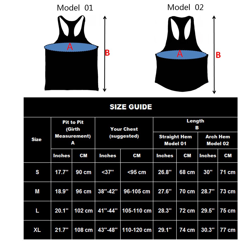 Muscle Alive Men's Fitness Stringer Tank Top - Gym Workout Bodybuilding Shirt for Training & Exercise - Perfect for Weightlifting, Running & Outdoor Sports