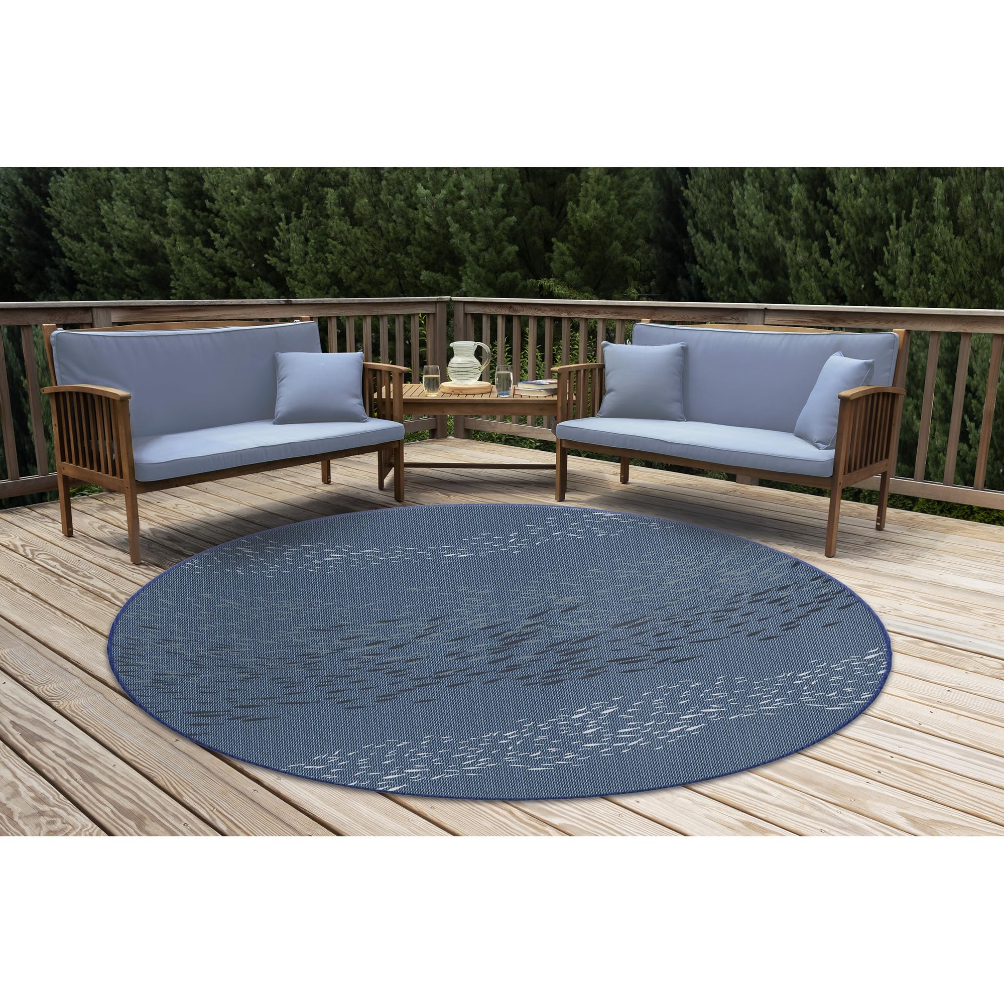 Liora Manne Carmel Indoor/Outdoor Round Rug 7'10