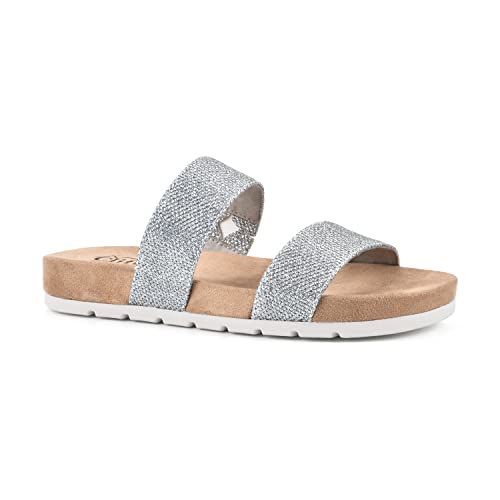 Silver/Glitter/Fabric