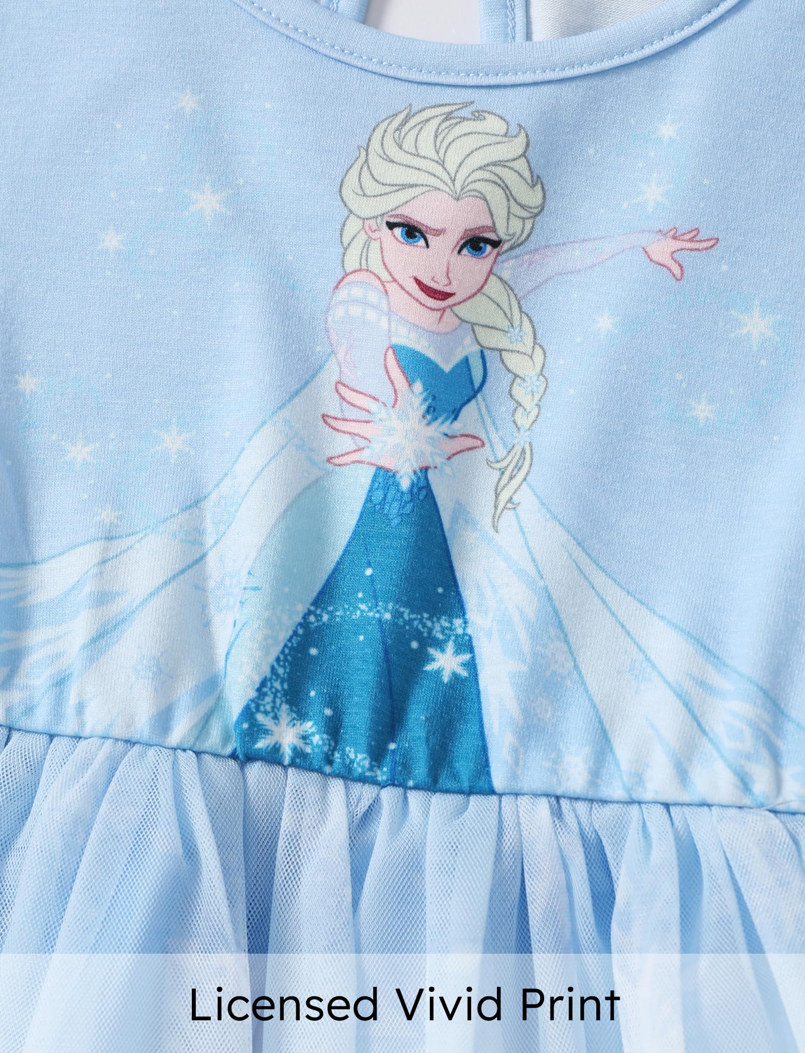 Disney Frozen Elsa Costume Dress for Girls - Sparkly Tulle Princess Tutu Dress for Toddlers & Kids | Perfect for Birthday Parties, Halloween Costumes & Dress-Up Play