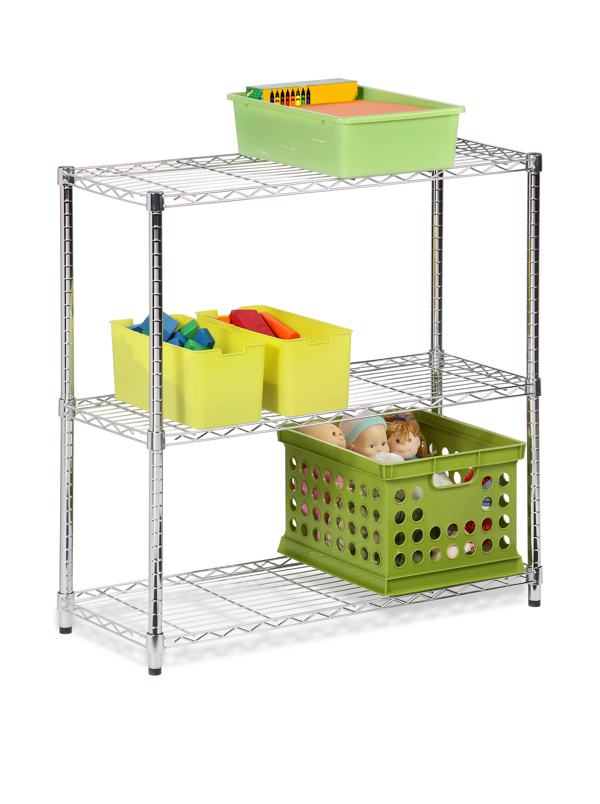 Honey-Can-Do 5-Tier Storage Shelf Unit - Heavy Duty Metal Wire Shelving for Garage, Kitchen, Pantry Organization - Perfect for Home, Office & Commercial Use