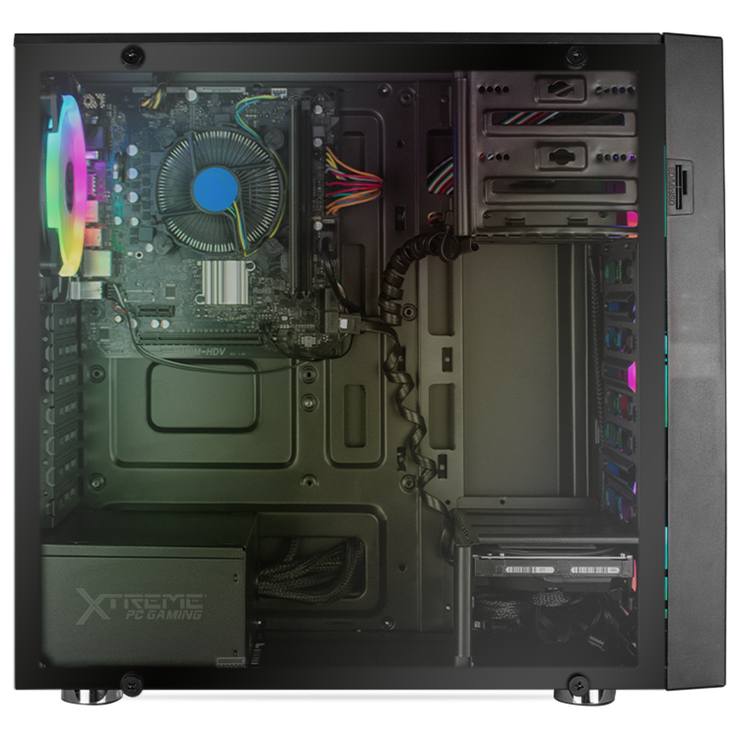 Xtreme PC Gaming Desktop - Intel Core i5-10400, 16GB RAM, 120GB SSD + 3TB HDD, WiFi, RGB Lighting - Perfect for Gaming, Streaming & Home Office Work