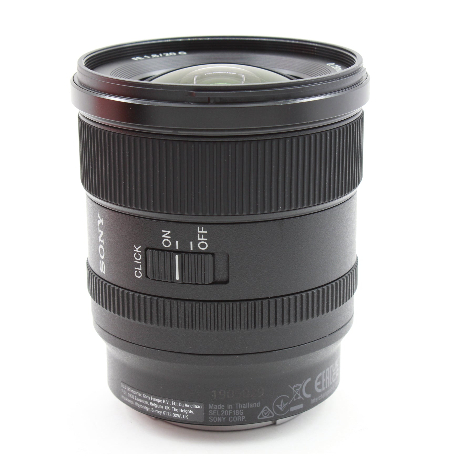 Open Box Excellent Condition Sony FE 20mm f/1.8 G Full Frame Wide-Angle Lens for Sony E-Mount Cameras - Perfect for Landscape, Astro & Low-Light Photography