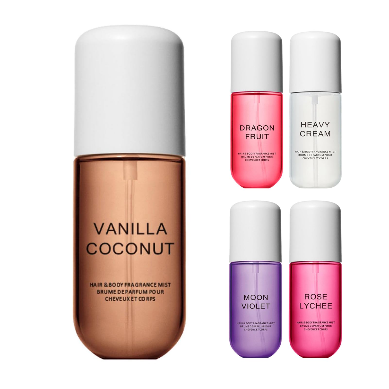 Vanilla Coconut Perfume for Women - Long Lasting Body Spray & Mist, Sweat-Proof Portable Fragrance, Pocket-Sized Vanilla Skin Scent - Perfect for Daily Wear, Office, Date Night & Travel