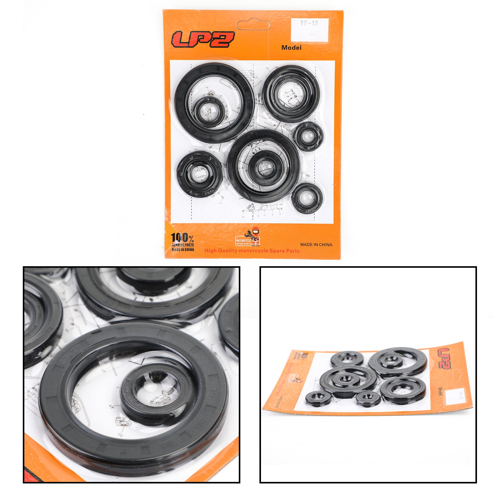 10-Piece Engine Oil Seal Kit Set for Honda CRF450R (2002-2006) - Compatible with CRF 450 Models - High-Quality Replacement Seals for Motorcycle Maintenance & Off-Road Riding