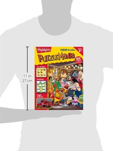 Farm Puzzles for Kids - Highlights™ Puzzlemania® Activity Books - Fun Learning Games for Children at Home & School