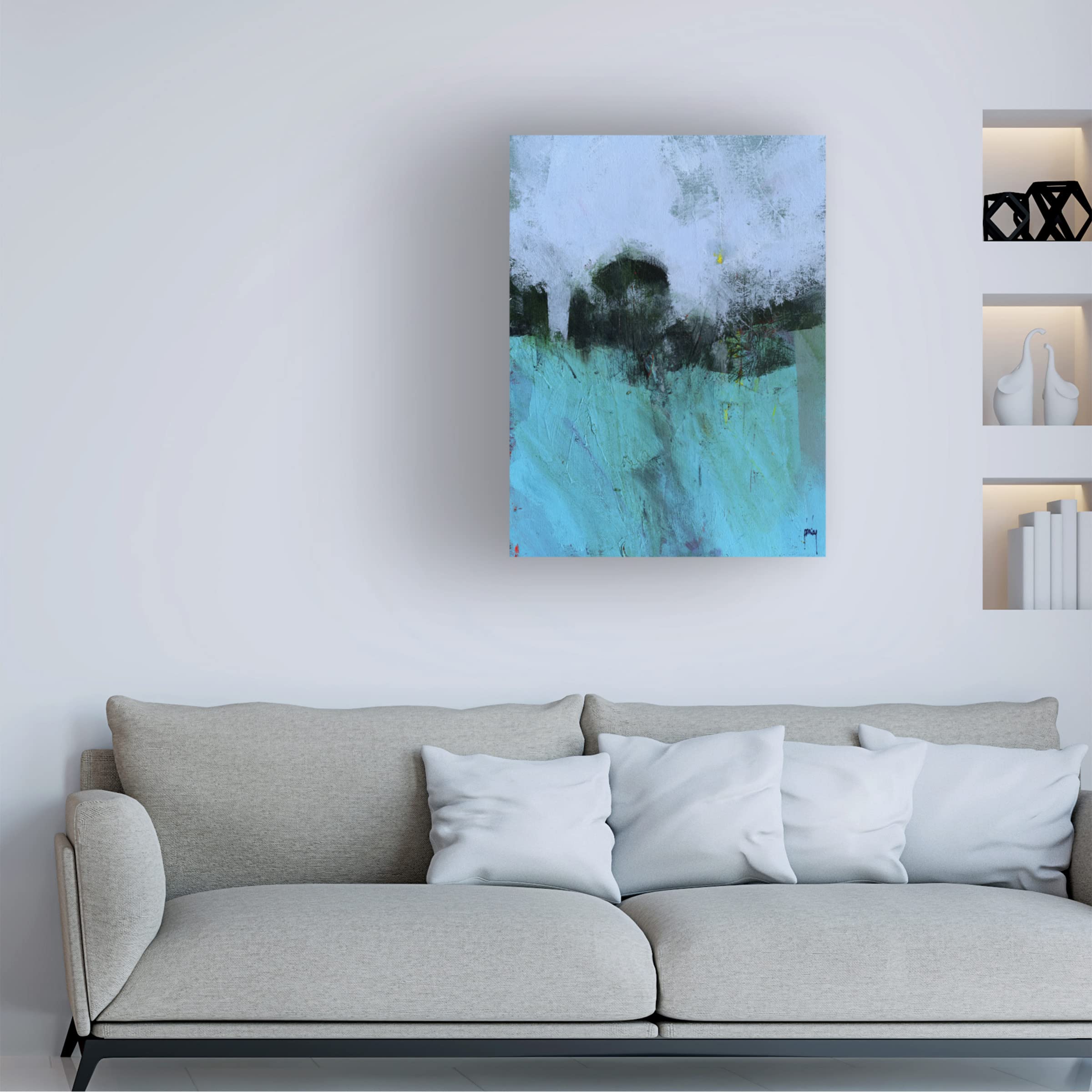 Paul Bailey 'Emerge' Canvas Wall Art Print - Modern Abstract Painting for Living Room, Bedroom & Office Decor | Trademark Fine Art Collection