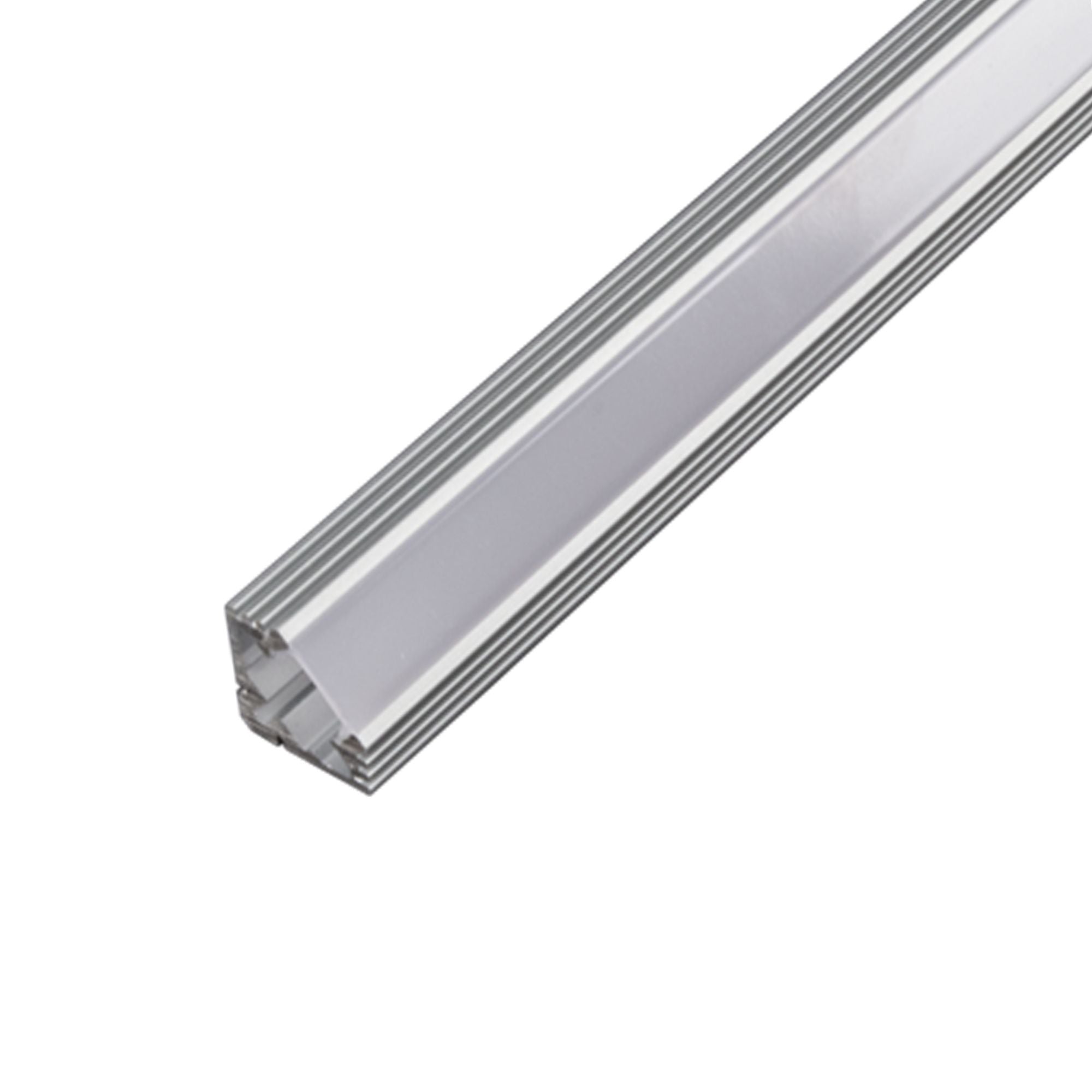 45° Angled 4ft Aluminum Mounting Channel for Solar Panels, LED Strips & Signage - Heavy Duty U-Shape Rail for Secure Installation