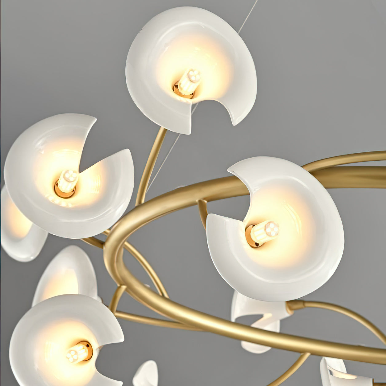 Elegant Cerisium Blossom Crystal Chandelier - Modern Floral Ceiling Light Fixture for Dining Room, Bedroom & Living Room Decor