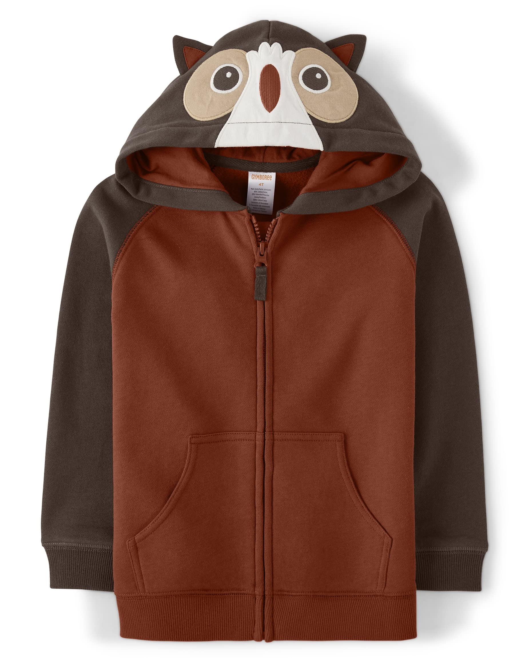 Gymboree Boys and Toddler Long Sleeve Zip Up Hoodie Sweatshirt - Warm Fleece Jacket for Kids, Comfortable Pullover for Playdates and Outdoor Activities